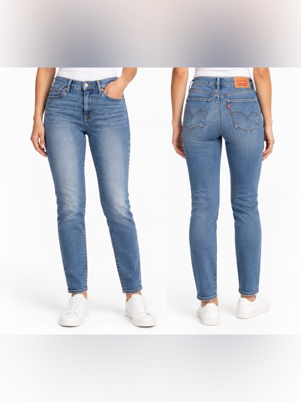 Levi’s 312 Shaping Slim Jeans Medium Blue Stretch Denim 28